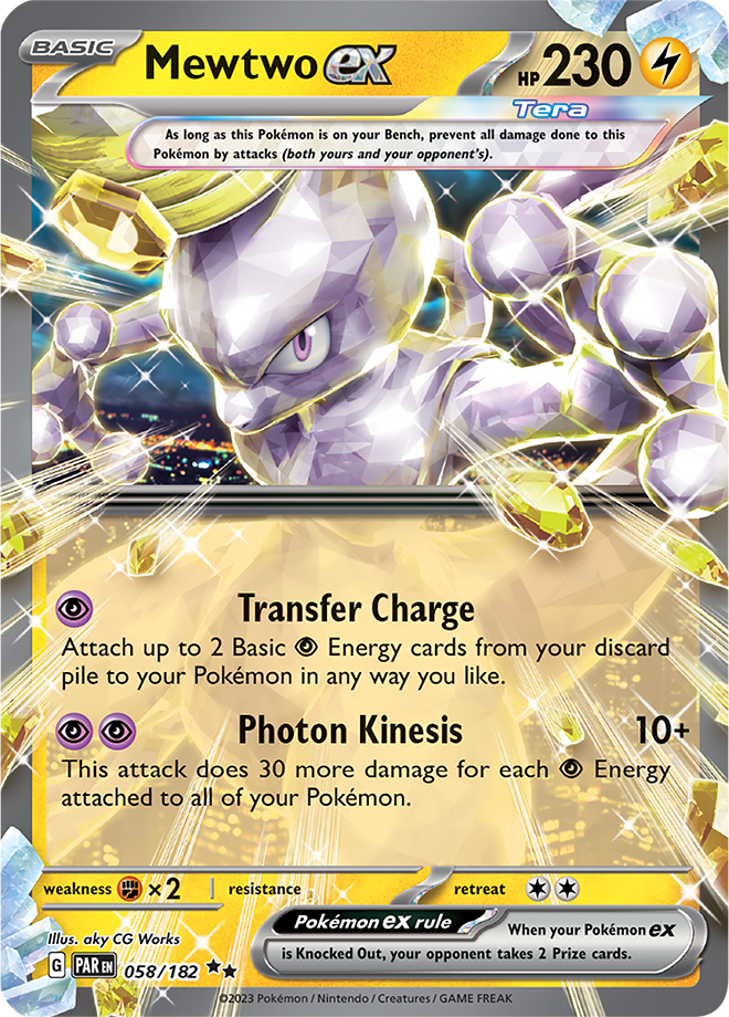 Mewtwo Ex [Prize Pack] #58 from Paradox Rift Pokémon card set